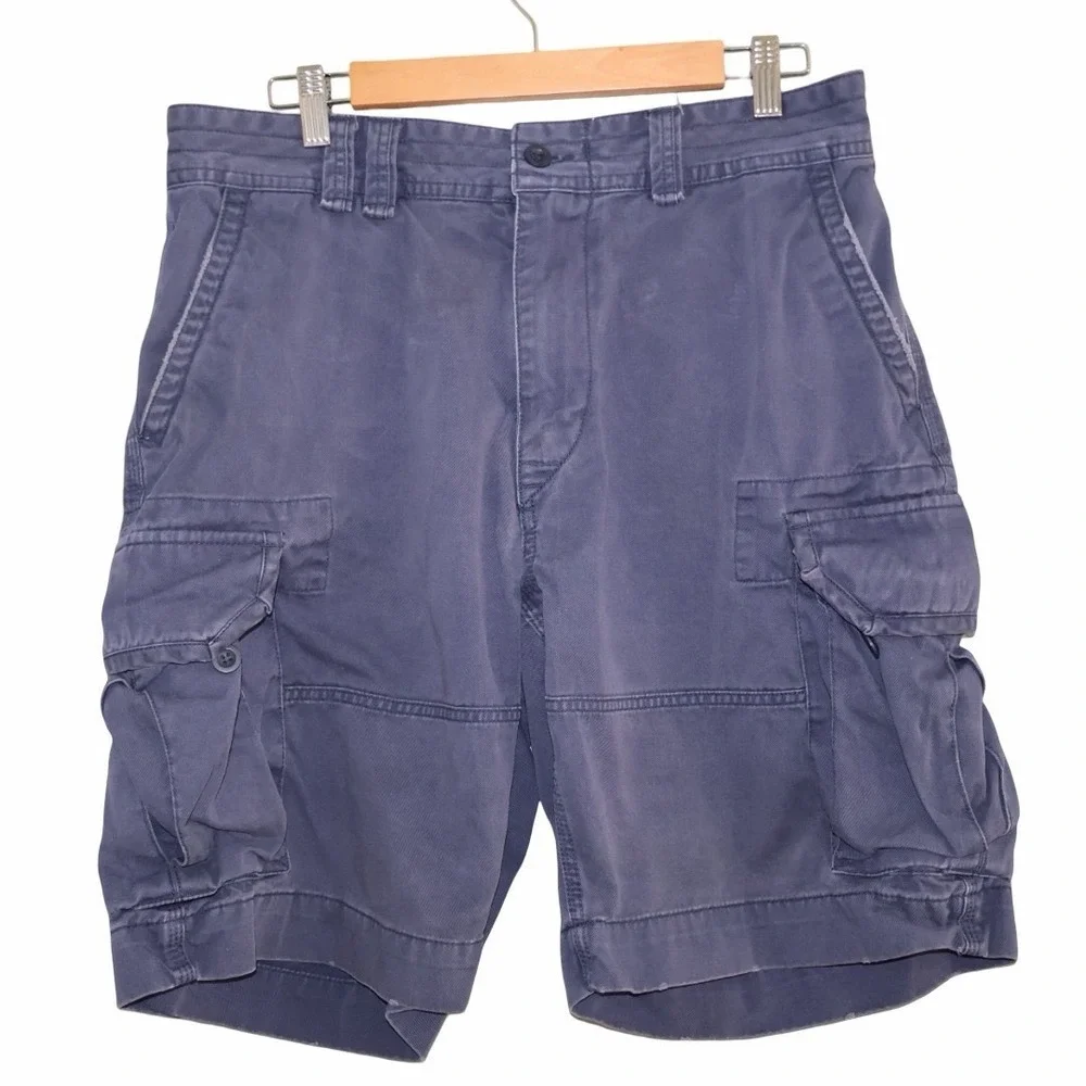 Y2K Polo Ralph Lauren men's navy blue cargo shorts‎ Classic chino 34